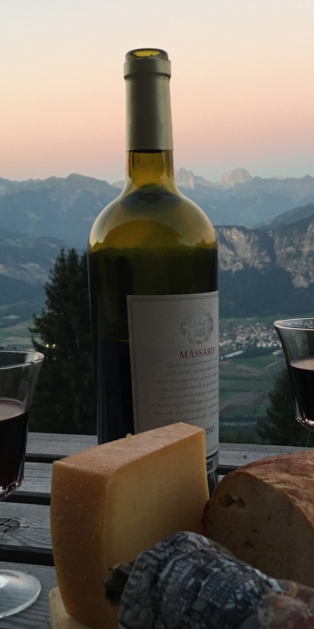Abendidylle mit Blick in das Rätikonmassiv (© Prezis GmbH, www.prezis.gmbh) Abendidylle mit Blick in das Rätikonmassiv