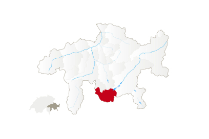 Karte Bergell (© Graubünden Ferien) Karte Bergell