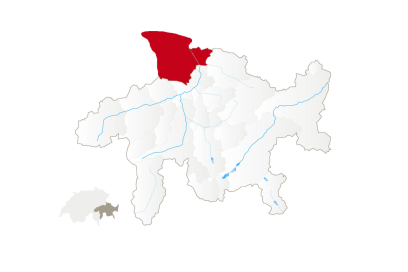 Karte Heidiland Bündner Herrschaft (© Graubünden Ferien) Karte Heidiland Bündner Herrschaft