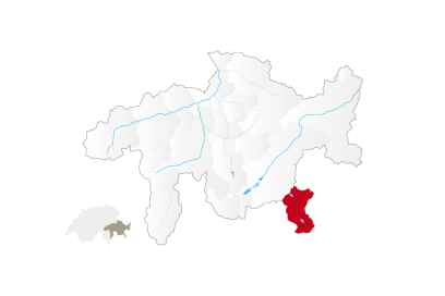 Karte Poschiavo (© Graubünden Ferien) Karte Poschiavo