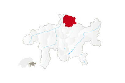 Karte Prättigau (© Graubünden Ferien) Karte Prättigau