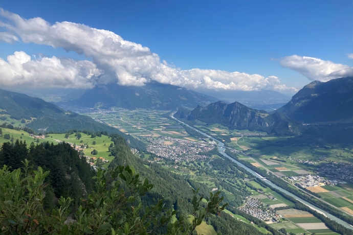 Teamausflug Aussicht Pizalun (© Bündner Bauernverband) Teamausflug Aussicht Pizalun